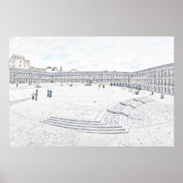 Piece Hall Halifax – Historiska West Yorkshire Poster