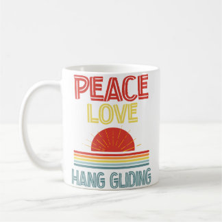 Piece Love Hang Gliding Funny Kaffemugg