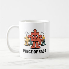 Piece of Sass Mug – Bold & Funny Puzzle Lover Gift Kaffemugg