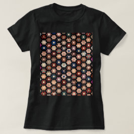 Pieced hexagons quilt t shirt