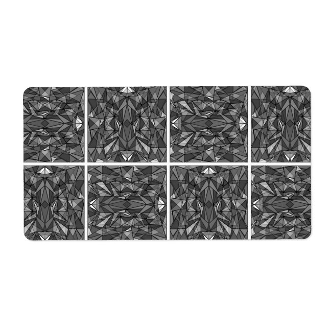 PiecedLayered 2 x2 BandW Fraktsedel (Framsidan)