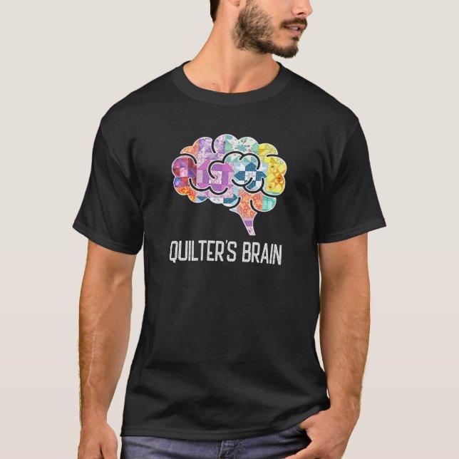 Piecemaker Mind Quilting Science Patchwork Quilter T Shirt (Framsida)