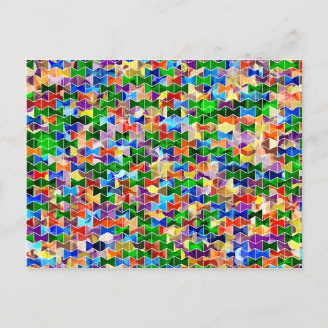 Piecewise Bowties vykort (Framsida)