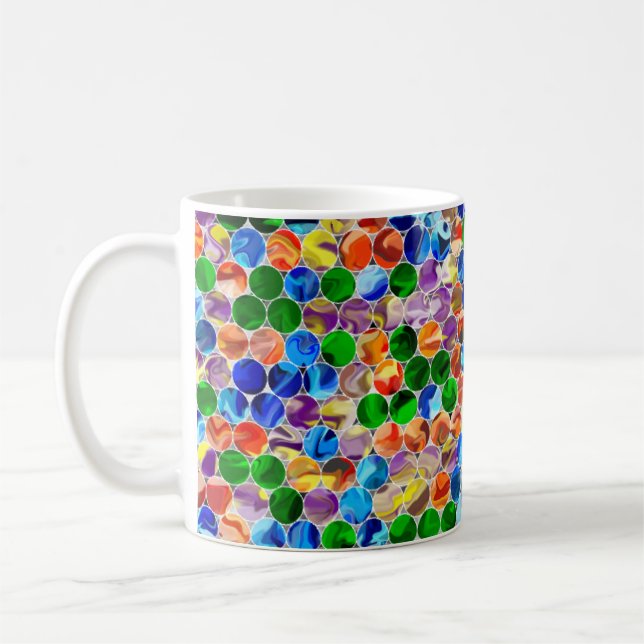 Piecewise Circles Swirl 11oz Mugg (Vänster)