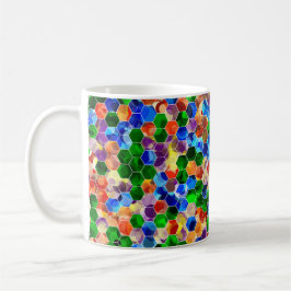 Piecewise Vågrät Hexagons Dot 11oz Mugg