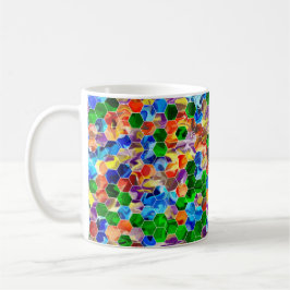 Piecewise Vågrät Hexagons Swirl 11oz Mugg