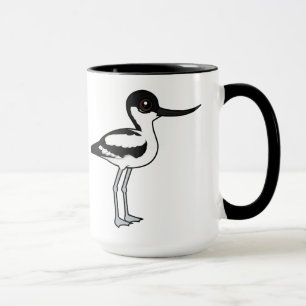 Pied Avocet Cute Birdorable Tecknad Bird Mugg
