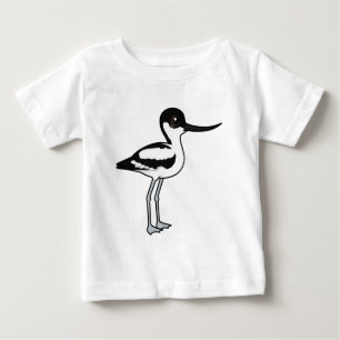 Pied Avocet Cute Birdorable Tecknad Bird T Shirt