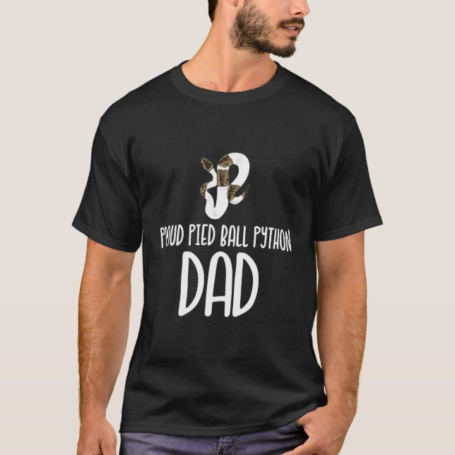 Pied Boll Python Pappa T Shirt (Framsida)