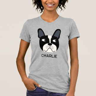 Pied Fransk Bulldog Personlig T-Shirt