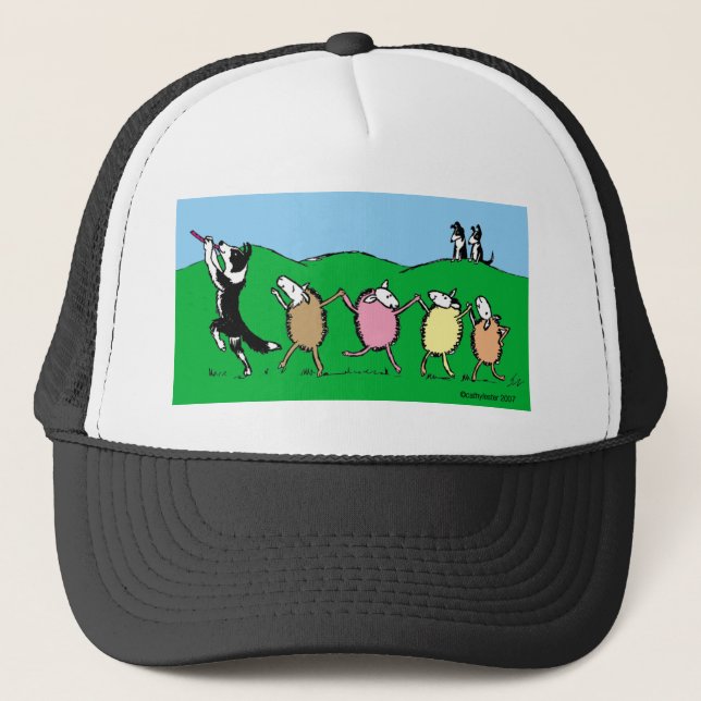 Pied pipblåsare för gränsCollie Keps (Framsida)