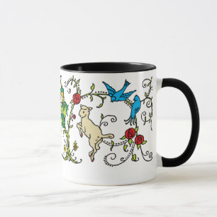 Pied pipblåsare för vintage mugg