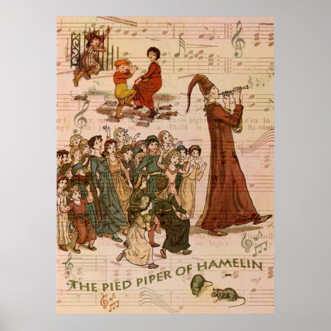 Pied Piper Collage Poster (Framsidan)