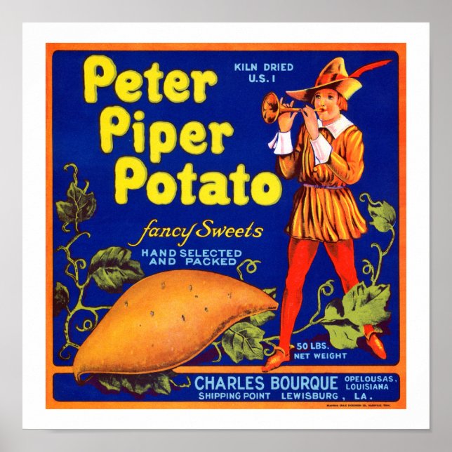 Pied Piper Potato Poster (Framsidan)