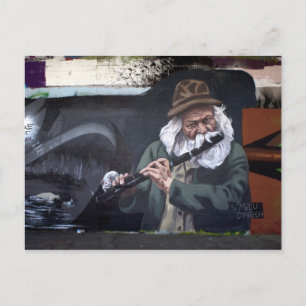 Pied Piper Urban Art Vykort