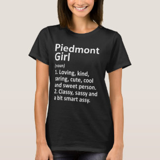 Piedmont Girl Ok Oklahoma Funny City Roots T Shirt