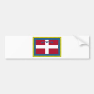 Piedmont (italien) flagga bildekal