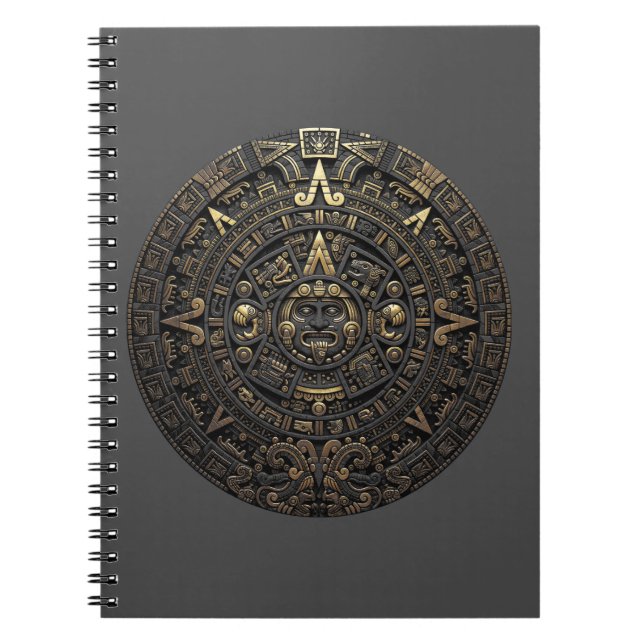 Piedra del Sol Azteca Anteckningsbok (Framsidan)