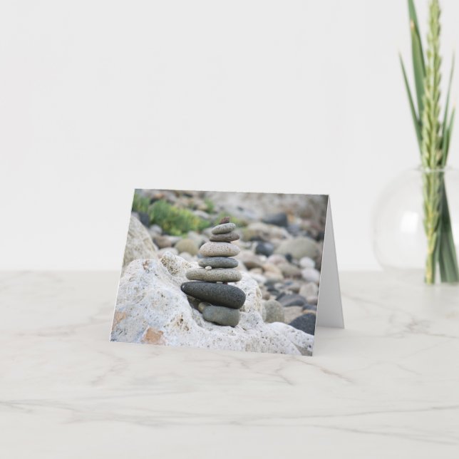 Piedras zen en la playa de Almería Kort (Framsida)