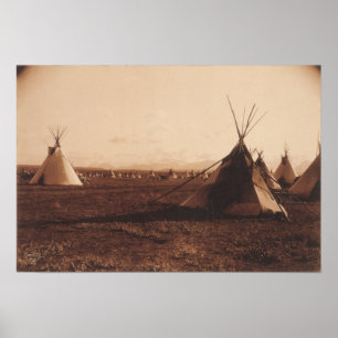 Piegan-läger Poster