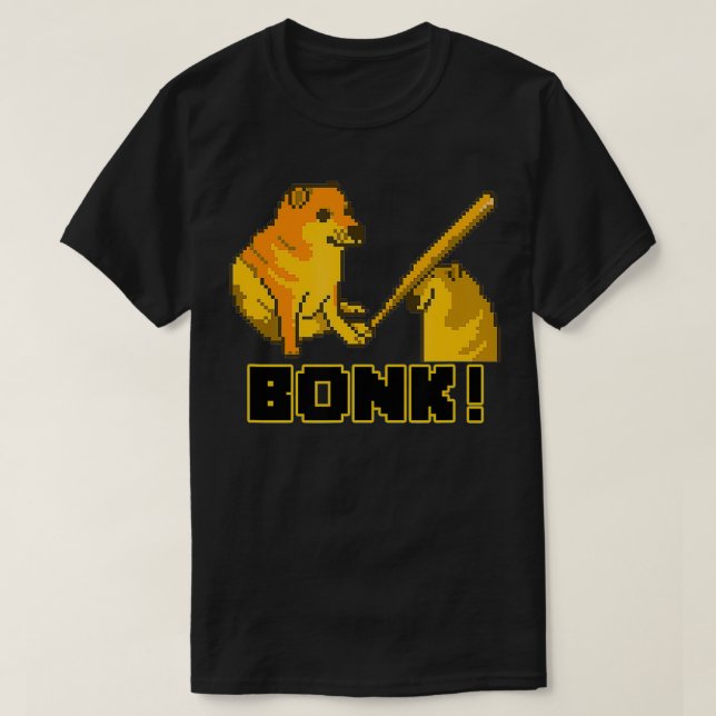 Piel Art Cheems Bonk Meme T Shirt (Design framsida)