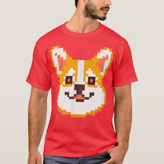 Piel Art Corgi Dog Lover Puppy Retro T Shirt