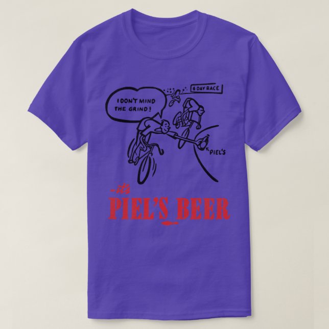 Piels Lager Retro Defunct Beer T Shirt (Design framsida)