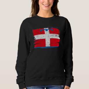Piemonte-regionen italienska Turin Italien Flagga T Shirt