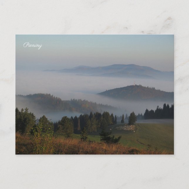 Pieniny-hösten Vykort (Framsida)