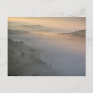 Pieniny sunrise dimma vykort