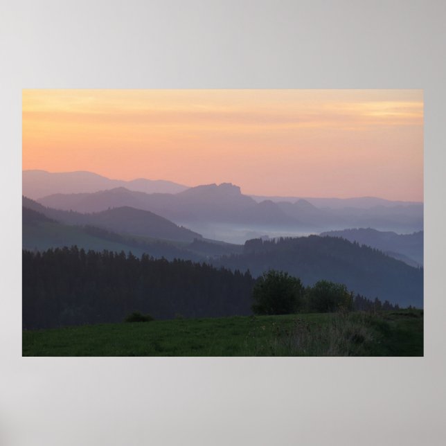 Pieniny sunrise poster (Framsidan)