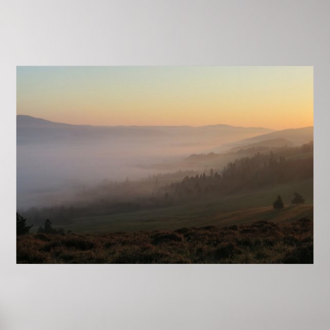 Pieniny sunrise poster (Framsidan)