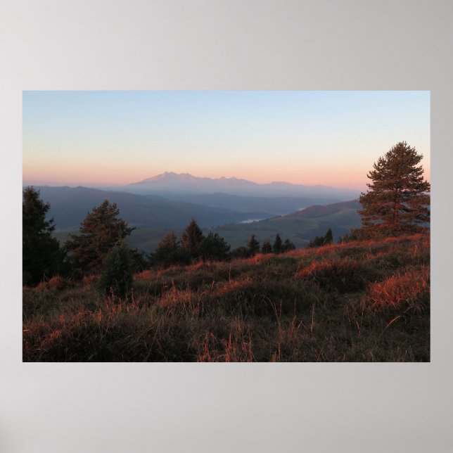 Pieniny sunrise poster (Framsidan)