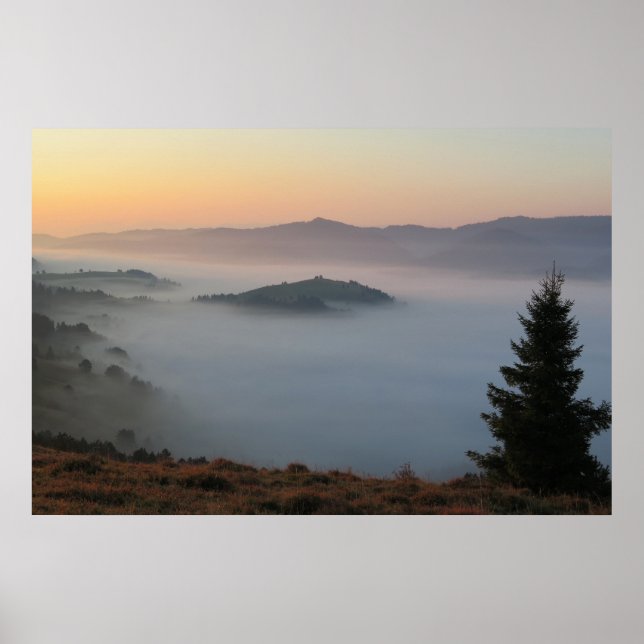 Pieniny sunrise poster (Framsidan)