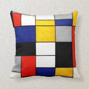 Pient Mondrian Stil Fauvism Kudde