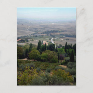 Pienza landskap vykort