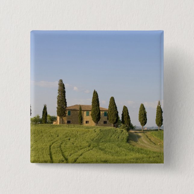 Pienza, Val d'Orcia, Siena provins, Toscana, Knapp (Framsida)