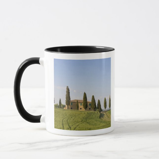 Pienza, Val d'Orcia, Siena provins, Toscana, Mugg (Vänster)