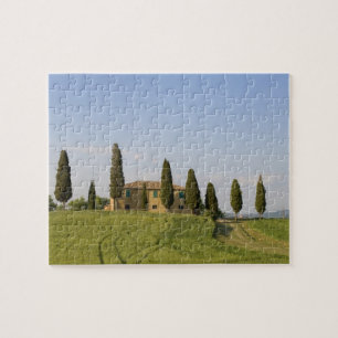 Pienza, Val d'Orcia, Siena provins, Toscana, Pussel