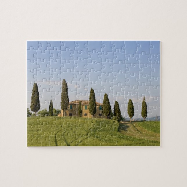 Pienza, Val d'Orcia, Siena provins, Toscana, Pussel (Horisontell)