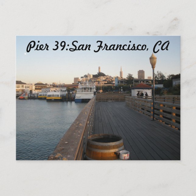 Pier 39:San Francisco,CA-vykort Vykort (Framsida)