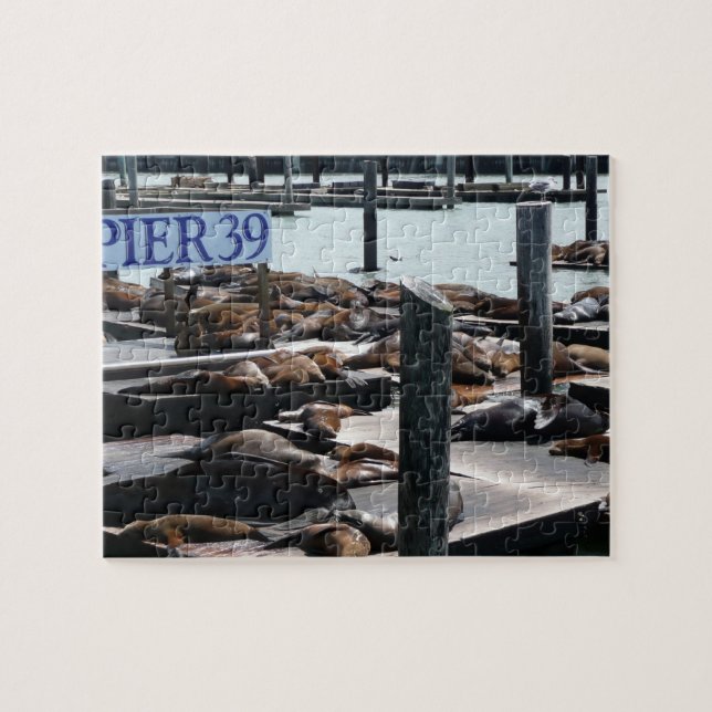 Pier 39 Sea Lejon Pussel (Horisontell)