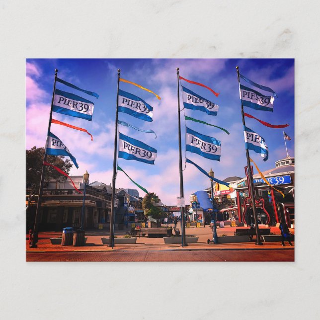 Pier 39 Sea Lejon Statue #3 vykort (Framsida)