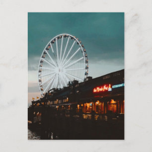 Pier 57, Seattle, Washington Helg Vykort