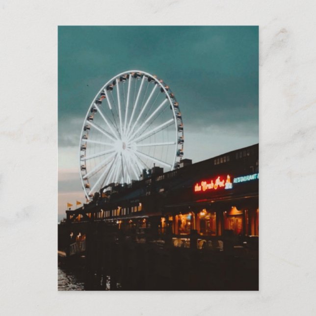Pier 57, Seattle, Washington Helg Vykort (Framsida)