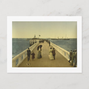 Pier at Ostend, Väster Flanders, Belgien Vykort