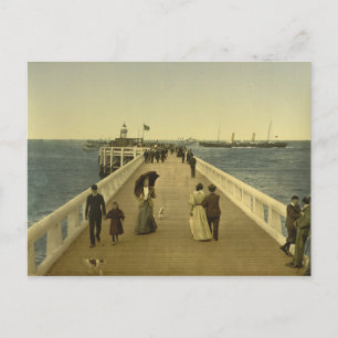 Pier at Ostend, Väster Flanders, Belgien Vykort