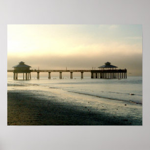 Pier at Sunrise, Ft Myers FL Poster