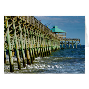 Pier Fishing thinking of You Card OBS Kort