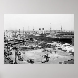 Pier från White Star Line Poster